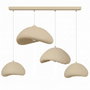 Opviq Luna-Set-Luna-30-4-C-1001-Nua Lámpara de Araña Ecru